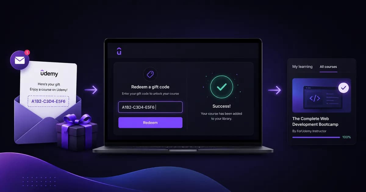 Как активировать подарочный код Udemy: пошаговая инструкция