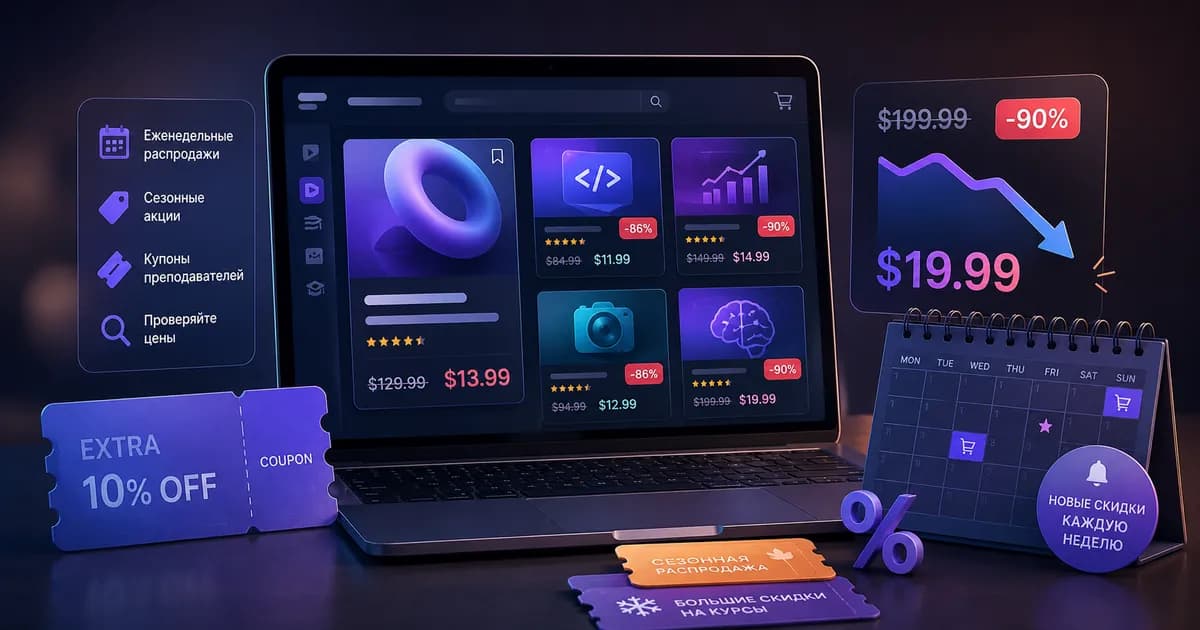 Скидки и распродажи на Udemy: как поймать лучшую цену